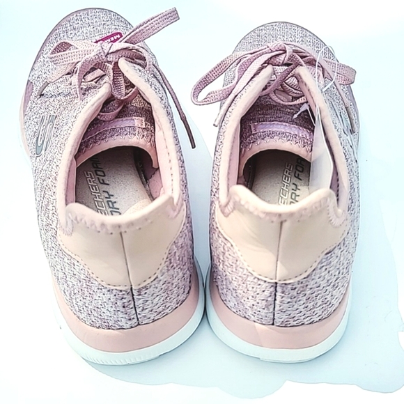 SKECHERS PINK MEMORY FOAM DUAL-LITE WOMEN'S SNEAKERS SHOES - Picture 7 of 8